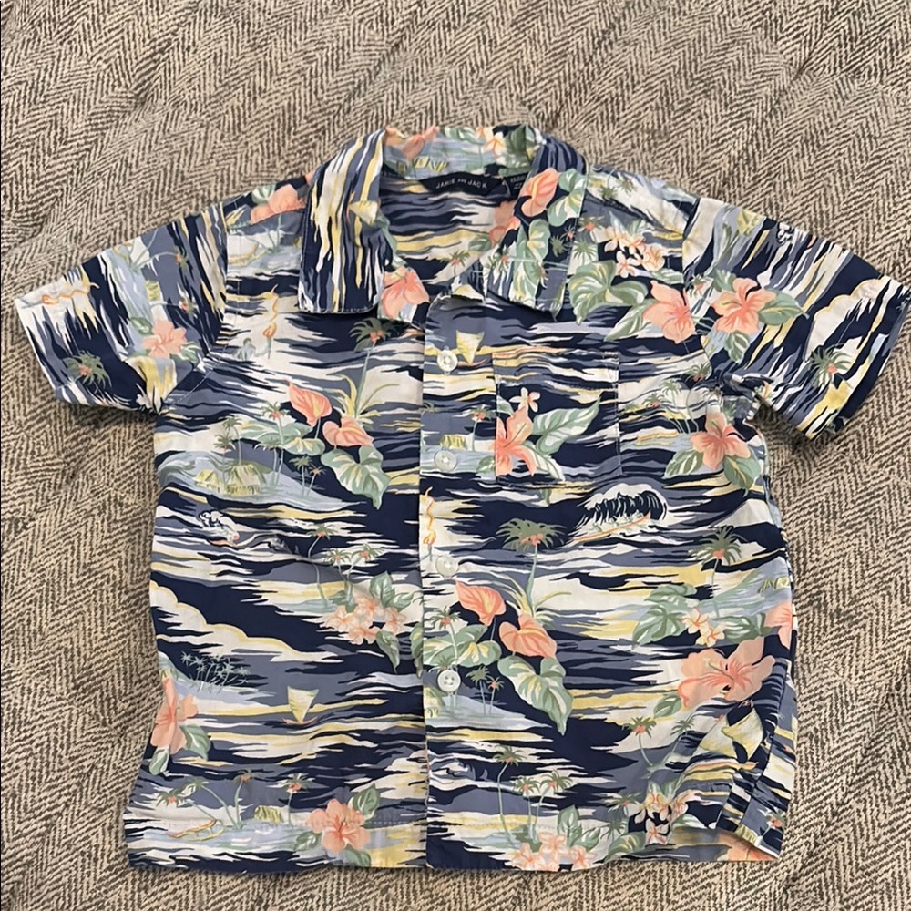 Janie and Jack short sleeve button down size 18-24 mths